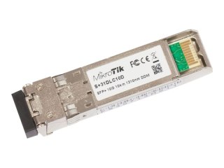 MikroTik S+31DLC10D - Moduł nadajnik/odbiornik SFP+ - 10GbE - SFP+ / LC pojedynczy-tryb - do 10 km - 1310 nm