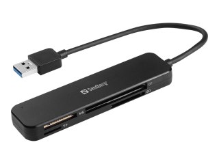 Sandberg - Czytnik kart (SD, SDHC, Karta Pamięci SDXC, Karta Pamięci, MMC, karta pamięci TransFlash, microSD) - USB 3.0