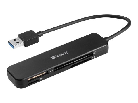 Sandberg - Czytnik kart (SD, SDHC, Karta Pamięci SDXC, Karta Pamięci, MMC, karta pamięci TransFlash, microSD) - USB 3.0