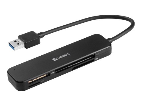 Sandberg - Czytnik kart (SD, SDHC, Karta Pamięci SDXC, Karta Pamięci, MMC, karta pamięci TransFlash, microSD) - USB 3.0