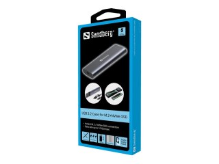 Sandberg - Obudowa pamięci - M.2 - M.2 NVMe Card - USB 3.2 (Gen 2)