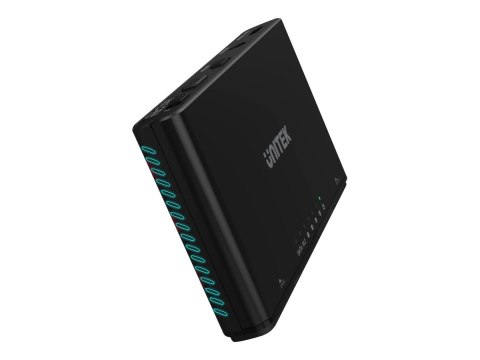Unitek SolidForce+ - Obudowa pamięci - M.2, 2,5" / 3,5" współdz. - SATA 6Gb/s / PCIe 3.0 x2 (NVMe) - USB 3.2 (Gen 2) - czarny