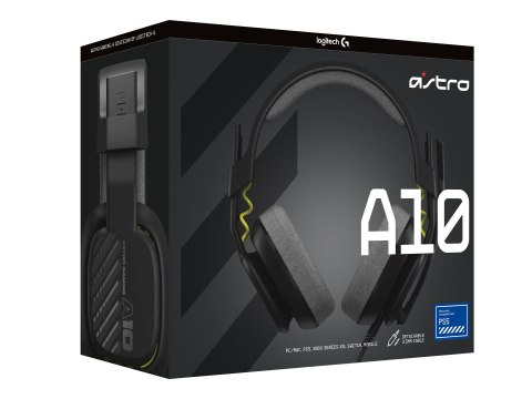 ASTRO Gaming A10 Gen 2 - Słuchawka - pełna wielkość - przewodowa - złącze 3,5 mm - czarny