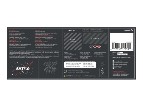 ASTRO Gaming A10 Gen 2 - Słuchawka - pełna wielkość - przewodowa - złącze 3,5 mm - czarny