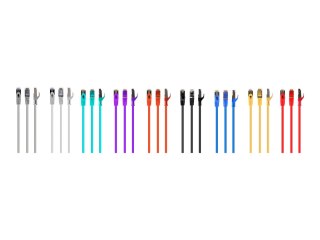 Cablexpert - Kabel krosowy - RJ-45 (M) do RJ-45 (M) - 10 m - SFTP - CAT 6a - bezhalogenowe, odlewany, bez wystających elementów 