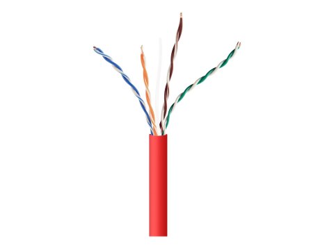 Cablexpert - Zwój kabla - 305 m - UTP - CAT 5e - trwały - czerwony