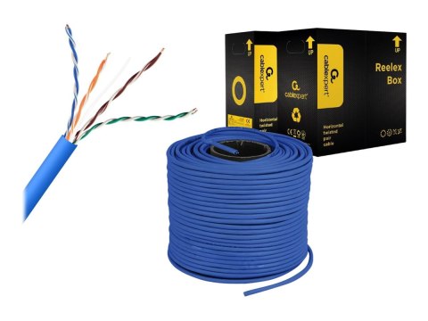 Cablexpert - Zwój kabla - 305 m - UTP - CAT 5e - trwały - niebieski
