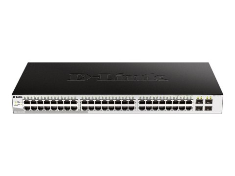D-Link DGS 1210-52/ME - Przełącznik - Tak - 48 x 10/100/1000 + 4 x Gigabit SFP - montowany w szafie rack