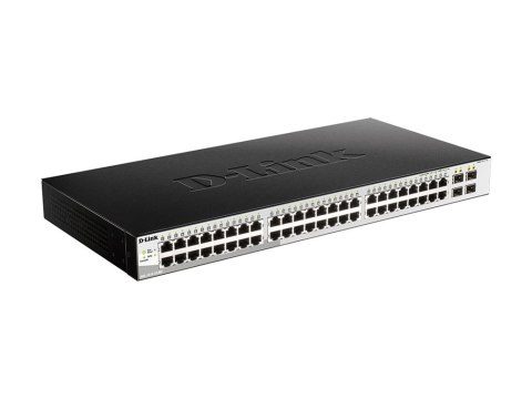 D-Link DGS 1210-52/ME - Przełącznik - Tak - 48 x 10/100/1000 + 4 x Gigabit SFP - montowany w szafie rack