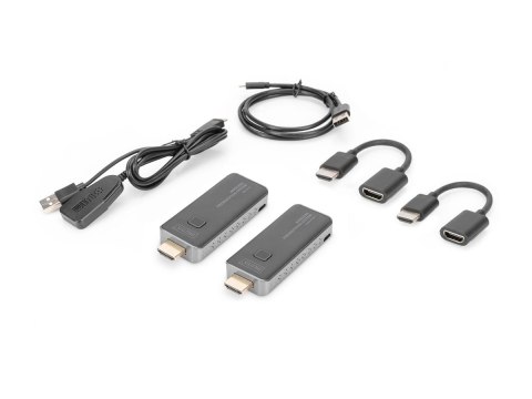 DIGITUS DS-55319 - Nadajnik i odbiornik - przedłużacz bezprzewodowy video/audio - Wi-Fi 5 - do 50 m