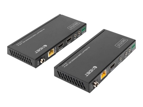 DIGITUS DS-55508 - Nadajnik i odbiornik - przedłużacz video/audio/podczerwień/szeregowy - HDMI, HDBaseT - ponad CAT 5e/6/7/8 - d