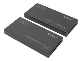 DIGITUS DS-55512 - Nadajnik i odbiornik - przedłużacz obrazu/dźwięku/podczerwieni/USB - HDMI, HDBaseT - ponad CAT 5e/6/6a/7/8 - 