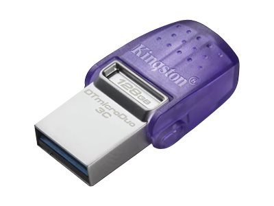 Kingston DataTraveler microDuo 3C - Pendrive USB - 128 GB - USB 3.2 Gen 1 / USB-C