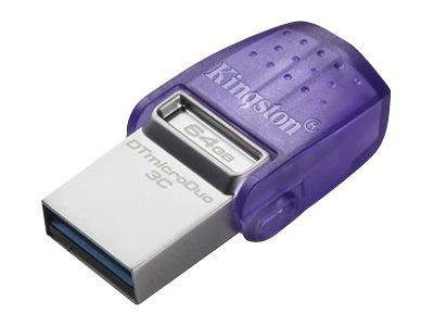 Kingston DataTraveler microDuo 3C - Pendrive USB - 64 GB - USB 3.2 Gen 1 / USB-C
