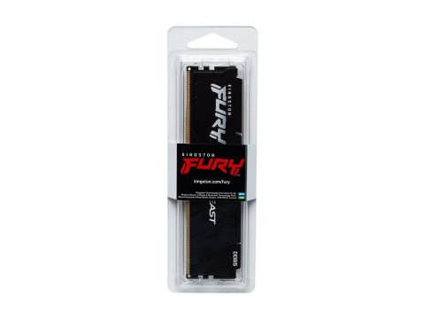 Kingston FURY Beast - DDR5 - moduł - 32 GB - DIMM 288-pin - 5200 MHz / PC5-41600 - CL40 - 1.25 V - niebuforowana - on-die ECC