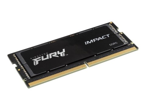 Kingston FURY Impact - DDR5 - moduł - 16 GB - SO-DIMM 262-pin - 4800 MHz / PC5-38400 - CL38 - 1.1 V - niebuforowana - on-die ECC