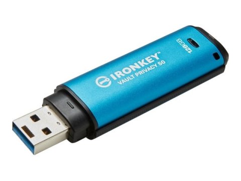 Kingston IronKey Vault Privacy 50 Series - Pendrive USB - zaszyfrowany - 128 GB - USB 3.2 Gen 1 - Zgodność z TAA