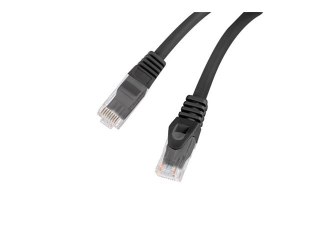 Lanberg - Kabel krosowy - RJ-45 (M) do RJ-45 (M) - 2 m - 5.4 mm - UTP - CAT 6 - odlewany, bez wystających elementów - czarny