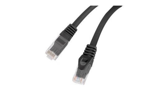 Lanberg - Kabel krosowy - RJ-45 (M) do RJ-45 (M) - 2 m - 5.4 mm - UTP - CAT 6 - odlewany, bez wystających elementów - czarny