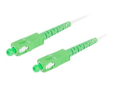 Lanberg - Kabel krosowy - SC/APC (M) do SC/APC (M) - 5 m - 3 mm - światłowód - simpleks - 9 / 125 mikronów - G.657.A2 - bezhalog