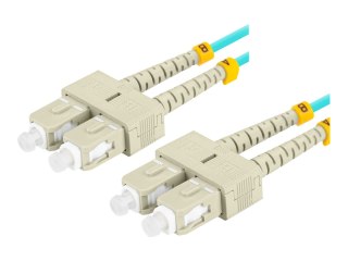 Lanberg - Kabel krosowy - SC/UPC multi-mode (M) do SC/UPC multi-mode (M) - 5 m - 3 mm - światłowód - dupleks - 50 / 125 mikronów
