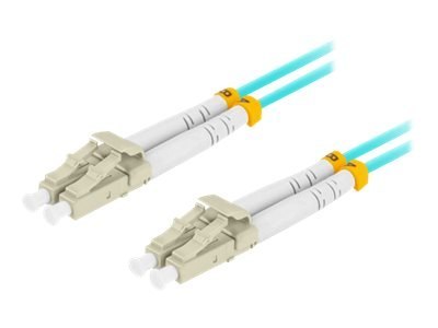 Lanberg - Kabel krosowy - tryb LC/UPC wielomod. (M) do tryb LC/UPC wielomod. (M) - 1 m - 3 mm - światłowód - dupleks - 50 / 125 
