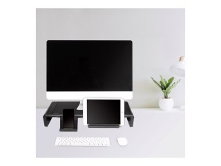 LogiLink Ergonomic riser - Stojak - dla wyświetlacz LCD/notebook/tablet - metal, plastik - czarny - biurku