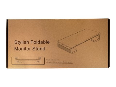 LogiLink Ergonomic riser - Stojak - dla wyświetlacz LCD/notebook/tablet - metal, plastik - czarny - biurku