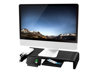 LogiLink Ergonomic riser - Stojak - dla wyświetlacz LCD/notebook/tablet - metal, plastik - czarny - biurku