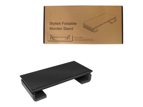 LogiLink Ergonomic riser - Stojak - dla wyświetlacz LCD/notebook/tablet - metal, plastik - czarny - biurku