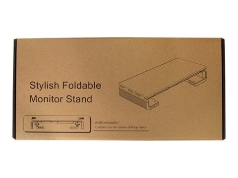 LogiLink Ergonomic riser - Stojak - dla wyświetlacz LCD/notebook/tablet - metal, plastik - czarny - biurku