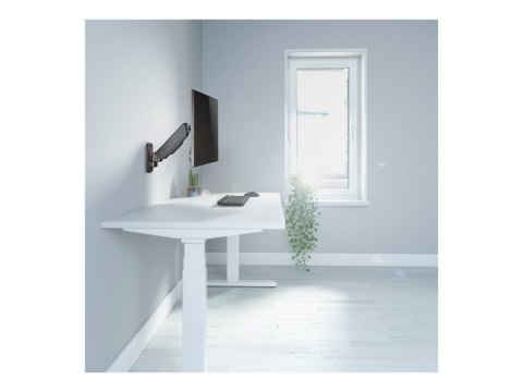 LogiLink - Zestaw do montażu - Sprężyna Gazowa - dla panel płaski - plastik, stal, aluminium - czarny - rozmiar ekranu: 17"-32" 
