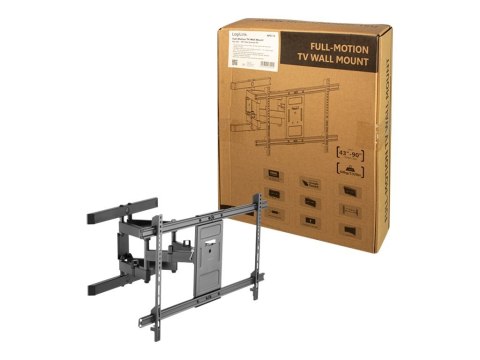 LogiLink - Zestaw do montażu - dla telewizor LCD - stal, tworzywo ABS - czarny - rozmiar ekranu: 43"-90" - montaż na ścianie