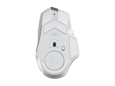 Logitech G G502 X LIGHTSPEED - Mysz - optyczna - 8 przyciski - bezprzewodowa - 2.4 GHz - odbiornik USB Logitech LIGHTSPEED - bia