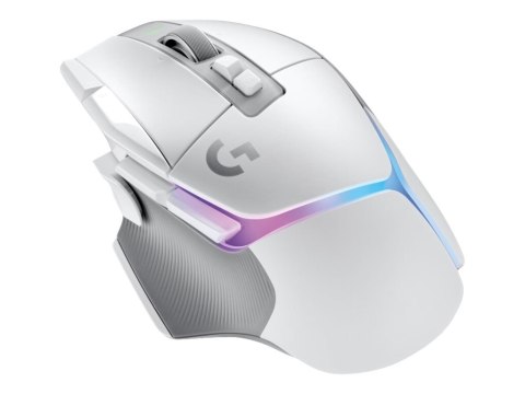 Logitech G G502 X PLUS - Mysz - optyczna - 11 przyciski - bezprzewodowa - 2.4 GHz - odbiornik USB Logitech LIGHTSPEED - biały