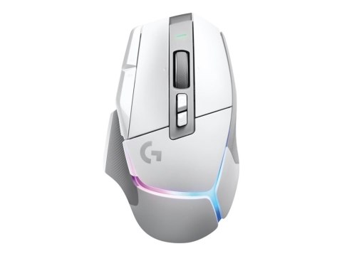 Logitech G G502 X PLUS - Mysz - optyczna - 11 przyciski - bezprzewodowa - 2.4 GHz - odbiornik USB Logitech LIGHTSPEED - biały