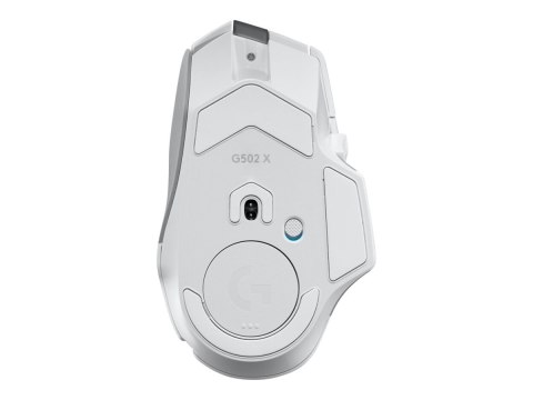 Logitech G G502 X PLUS - Mysz - optyczna - 11 przyciski - bezprzewodowa - 2.4 GHz - odbiornik USB Logitech LIGHTSPEED - biały
