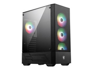 MSI MAG FORGE 112R - Mid tower - ATX - panel boczny z oknem (szkło hartowane) - brak zasilacza (ATX) - USB/dźwięk