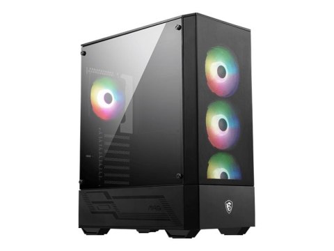 MSI MAG FORGE 112R - Mid tower - ATX - panel boczny z oknem (szkło hartowane) - brak zasilacza (ATX) - USB/dźwięk
