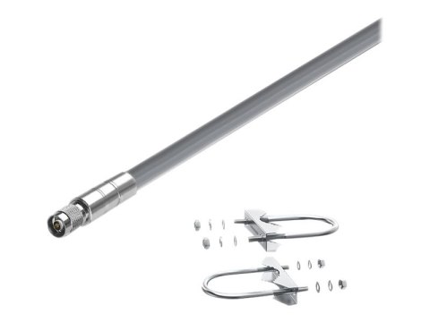 Qoltec - Antena - 8 dBi - na zewnątrz - szary
