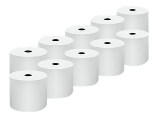 Qoltec - Biały - Roll (5.7 cm x 40 m) - 55 g/m² - 10 rolki papier termiczny