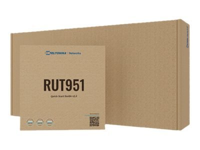 Teltonika RUT951 - Router bezprzewodowy - WWAN przełącznik 3-portowy 2,4 GHz - 3G, 4G - montowany na szynie DIN, do montażu na p