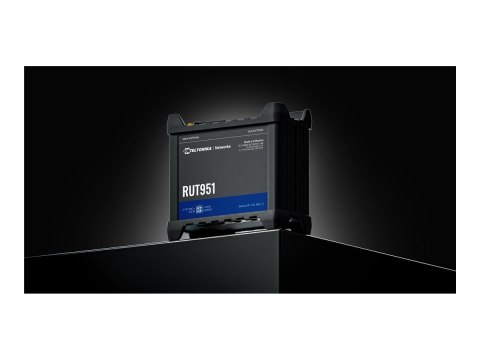 Teltonika RUT951 - Router bezprzewodowy - WWAN przełącznik 3-portowy 2,4 GHz - 3G, 4G - montowany na szynie DIN, do montażu na p