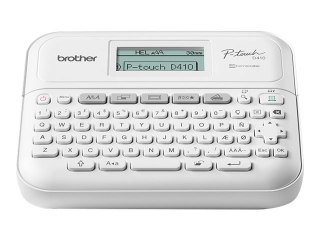 Brother P-Touch PT-D410 - Drukarka do etykiet - czarno-biały - termotransferowa - szer. 18 mm - 180 dpi - do 20 mm/sek - USB - p