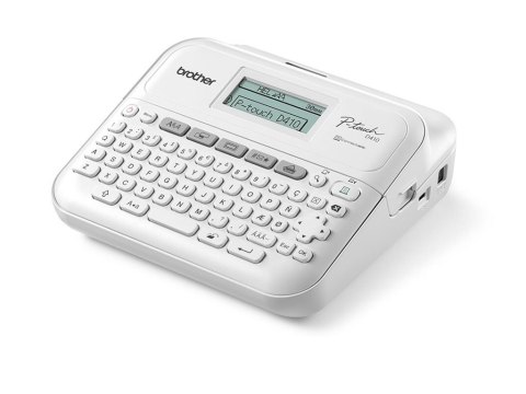 Brother P-Touch PT-D410VP - Drukarka do etykiet - czarno-biały - termotransferowa - szer. 18 mm - 180 dpi - do 20 mm/sek - USB -