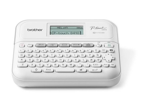 Brother P-Touch PT-D410VP - Drukarka do etykiet - czarno-biały - termotransferowa - szer. 18 mm - 180 dpi - do 20 mm/sek - USB -