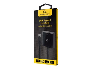 Cablexpert - Adapter wideo - HDMI żeński do USB-C męski - 15 cm - czarny - obsługa 4K 60 Hz