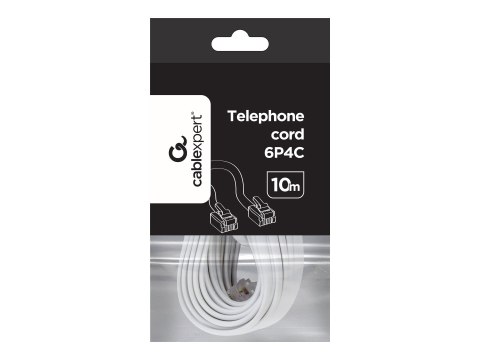 Cablexpert - Kabel telefonu - RJ-11 (M) do RJ-11 (M) - 10 m