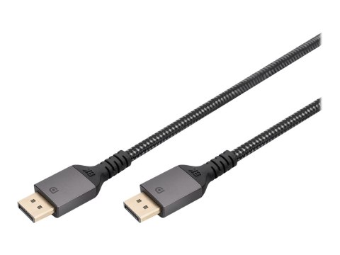 DIGITUS - Kabel portu wyświetlacza - DisplayPort 20-pin (M) do DisplayPort 20-pin (M) - DisplayPort 1.4 - 2 m - obsługa 4K 120 H