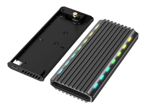Gembird EE2280-U3C-03 - Obudowa pamięci - M.2 - M.2 Card (PCIe NVMe & SATA) - USB 3.1 (Gen 2)